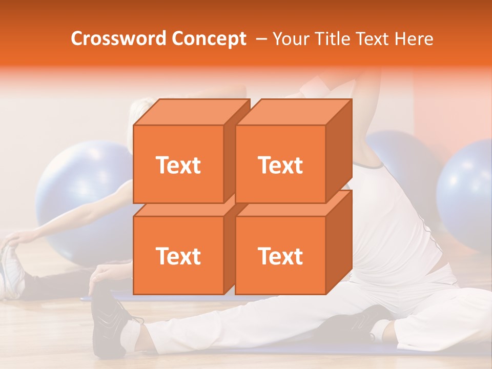 Stretching Discipline Close Up PowerPoint Template