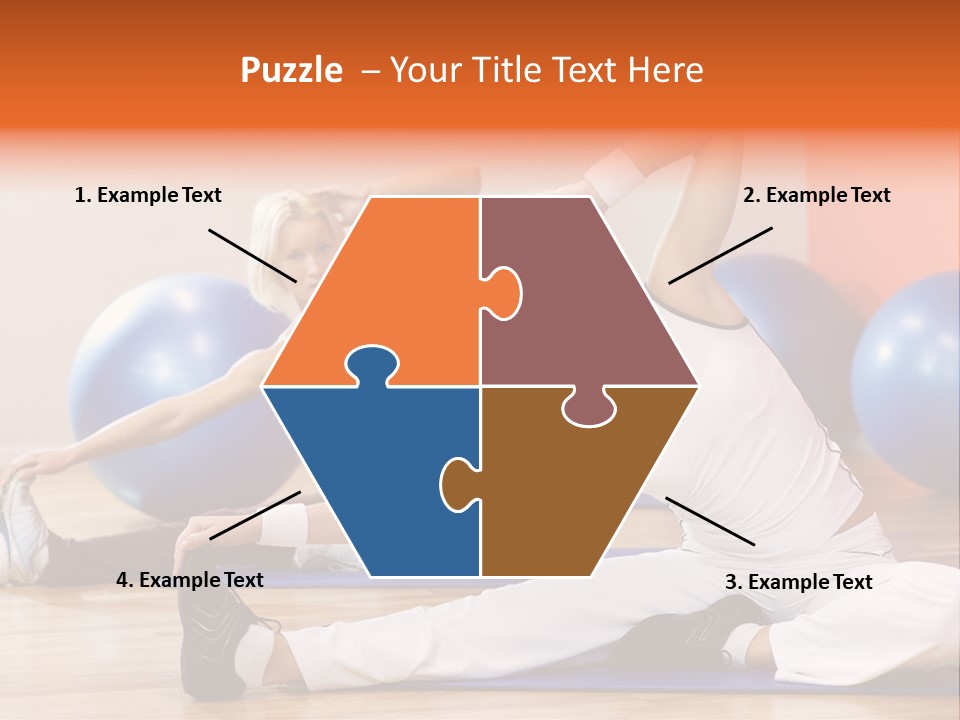 Stretching Discipline Close Up PowerPoint Template