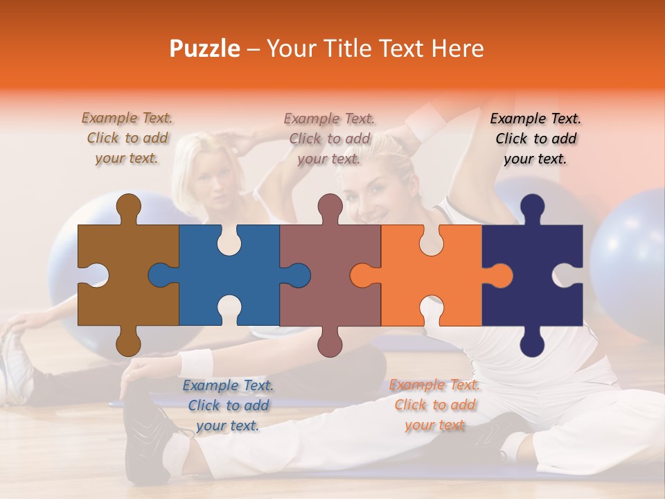 Stretching Discipline Close Up PowerPoint Template