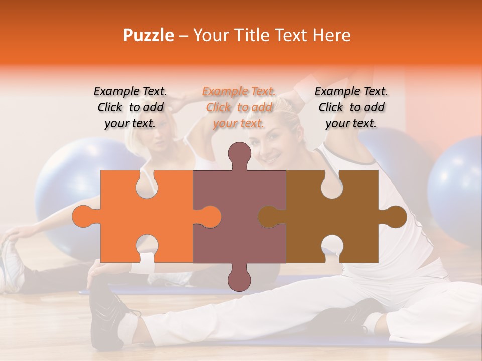 Stretching Discipline Close Up PowerPoint Template