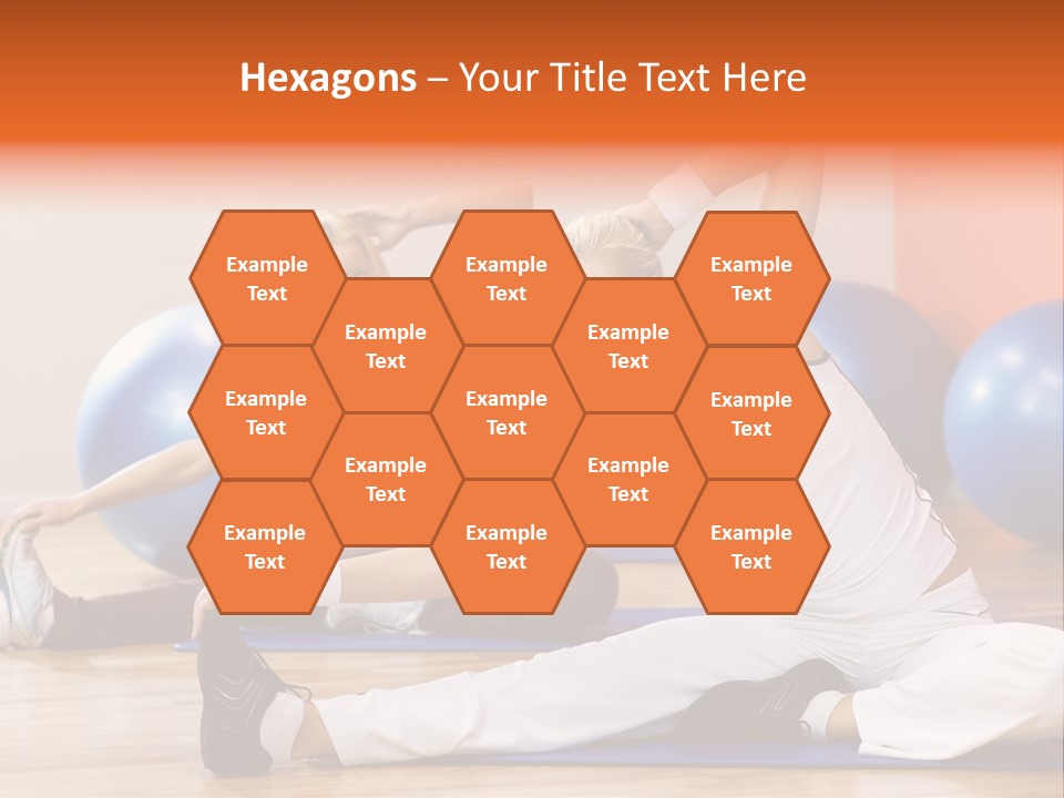 Stretching Discipline Close Up PowerPoint Template