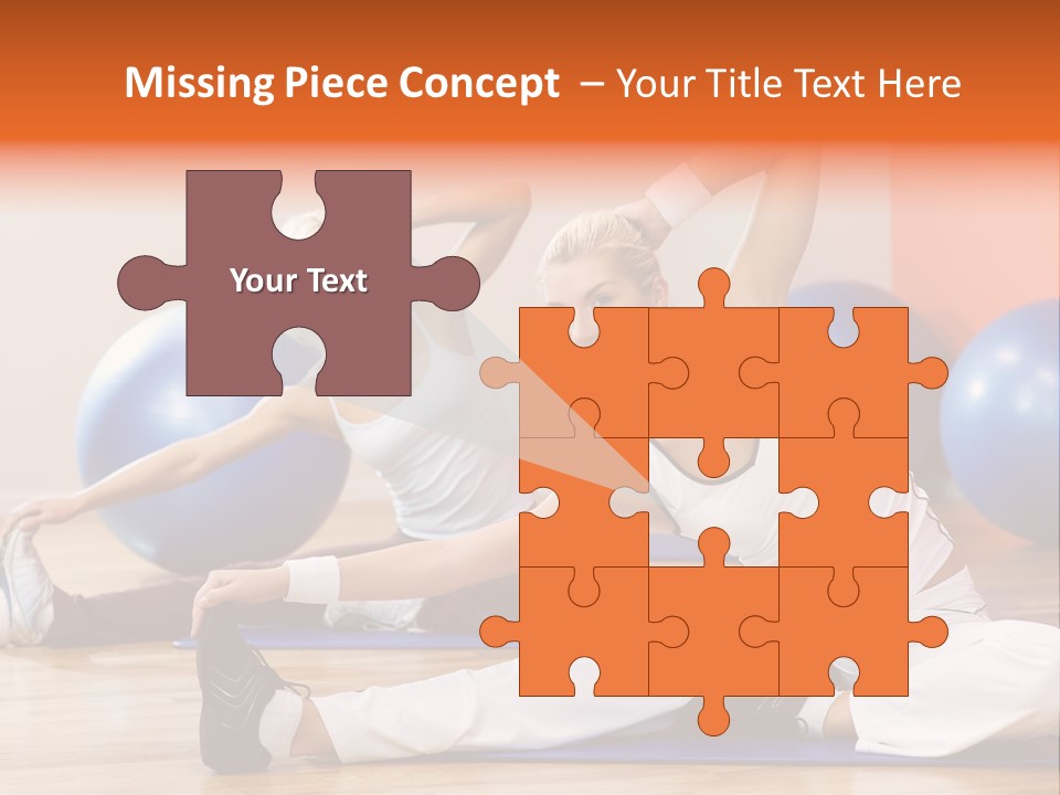 Stretching Discipline Close Up PowerPoint Template