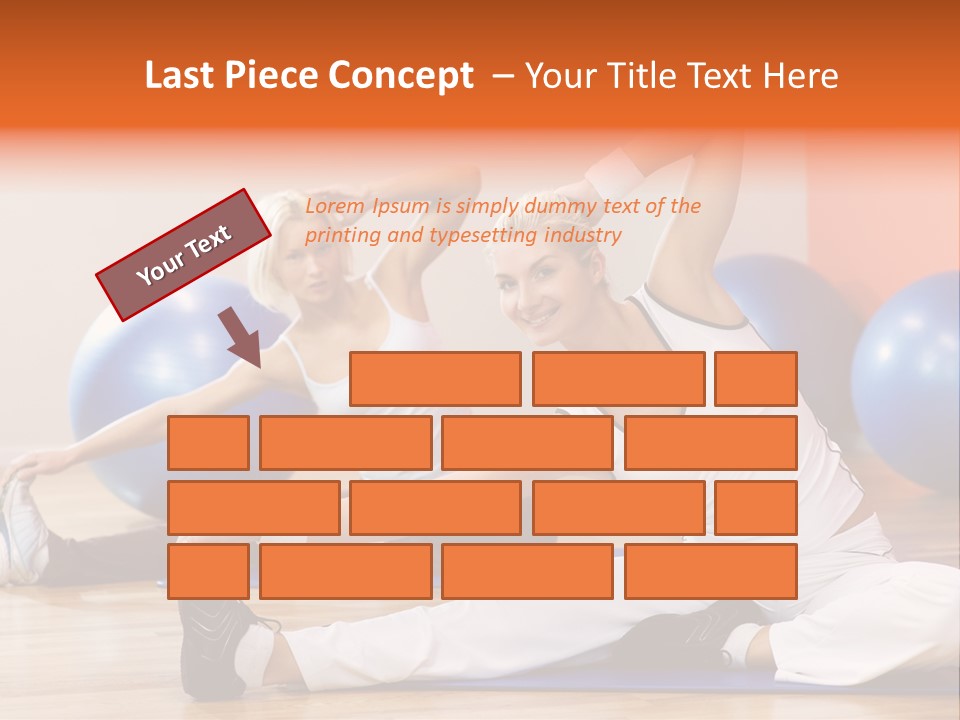 Stretching Discipline Close Up PowerPoint Template