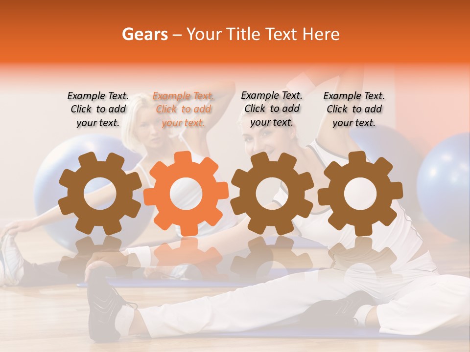 Stretching Discipline Close Up PowerPoint Template