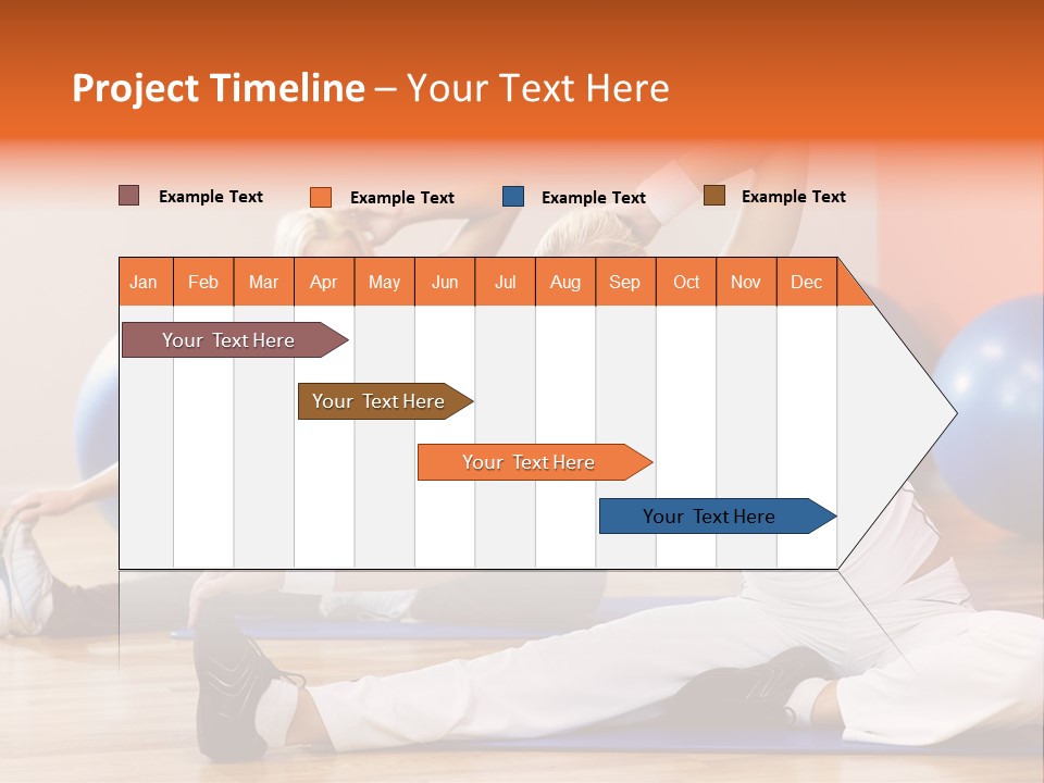 Stretching Discipline Close Up PowerPoint Template