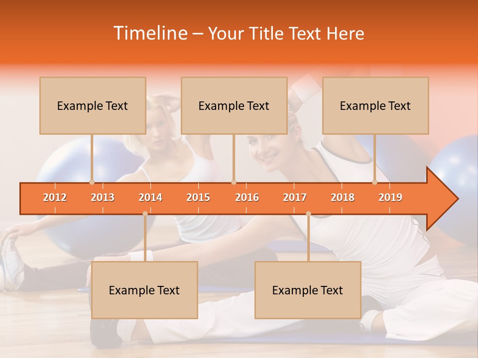 Stretching Discipline Close Up PowerPoint Template