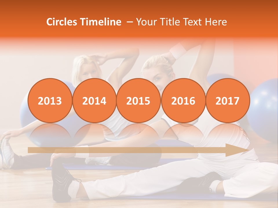 Stretching Discipline Close Up PowerPoint Template
