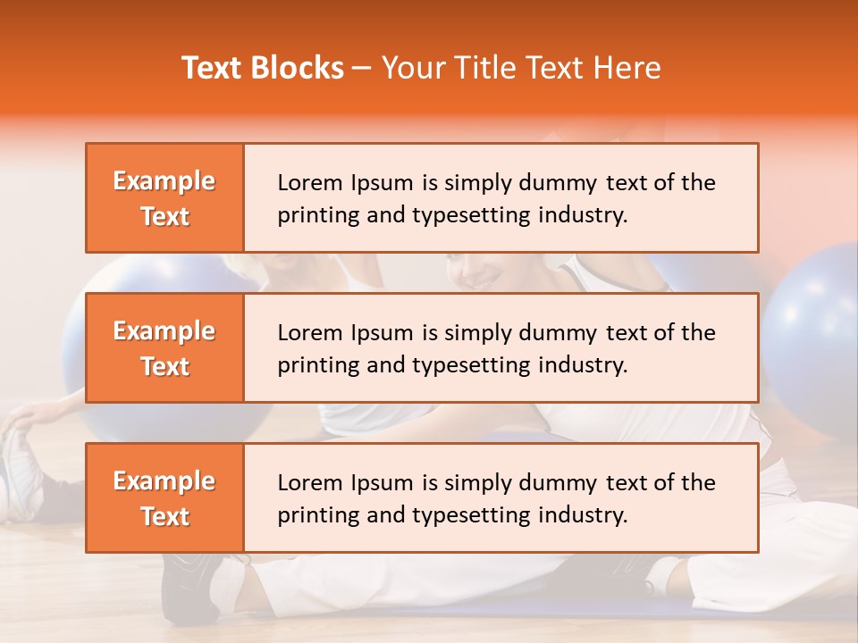 Stretching Discipline Close Up PowerPoint Template