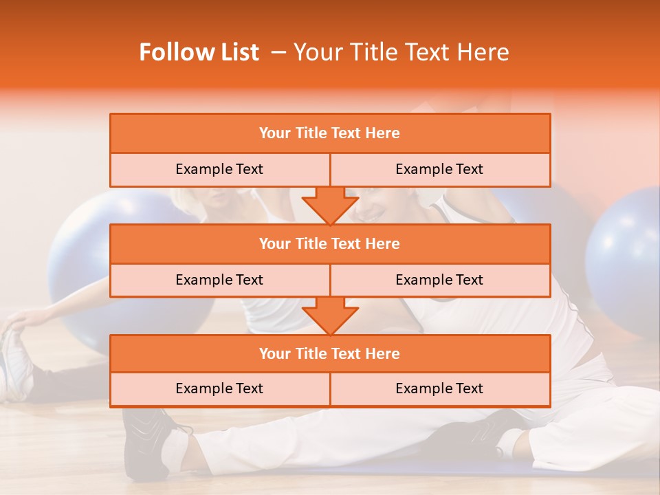 Stretching Discipline Close Up PowerPoint Template