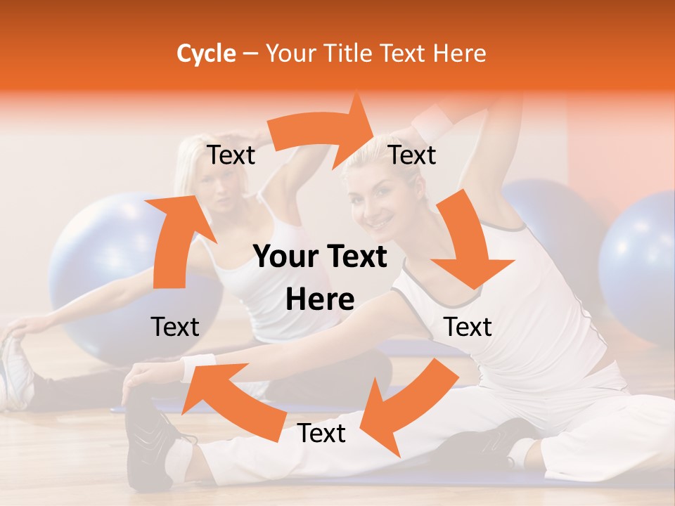 Stretching Discipline Close Up PowerPoint Template