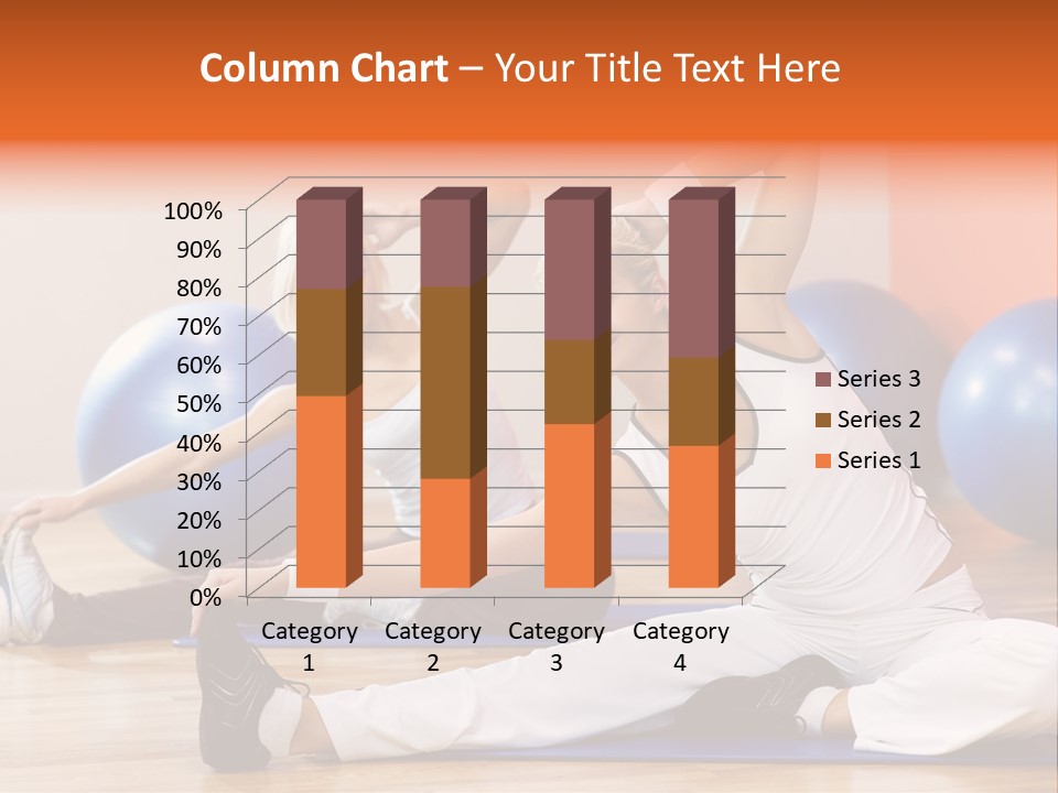 Stretching Discipline Close Up PowerPoint Template