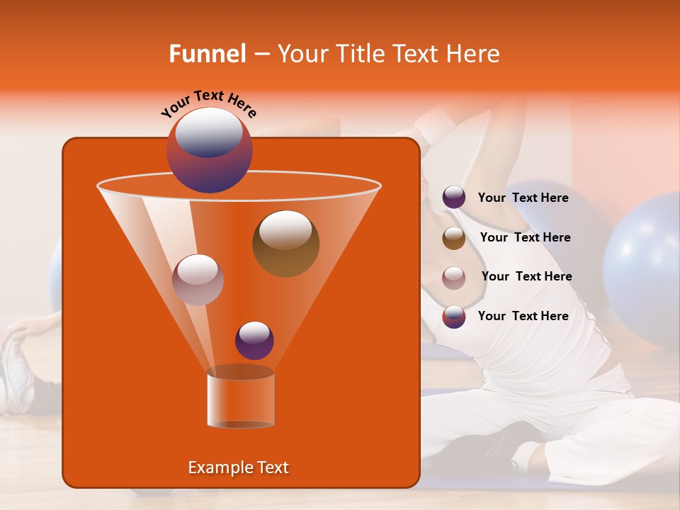 Stretching Discipline Close Up PowerPoint Template