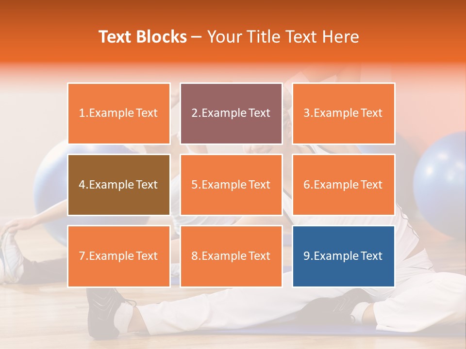 Stretching Discipline Close Up PowerPoint Template