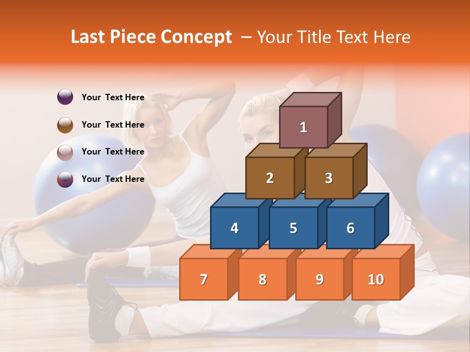 Stretching Discipline Close Up PowerPoint Template