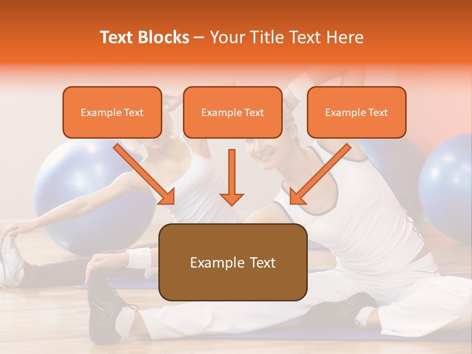 Stretching Discipline Close Up PowerPoint Template