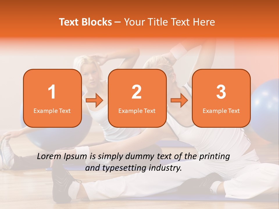 Stretching Discipline Close Up PowerPoint Template
