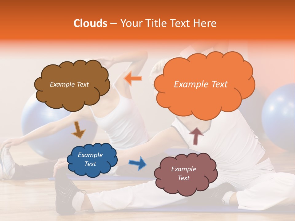 Stretching Discipline Close Up PowerPoint Template