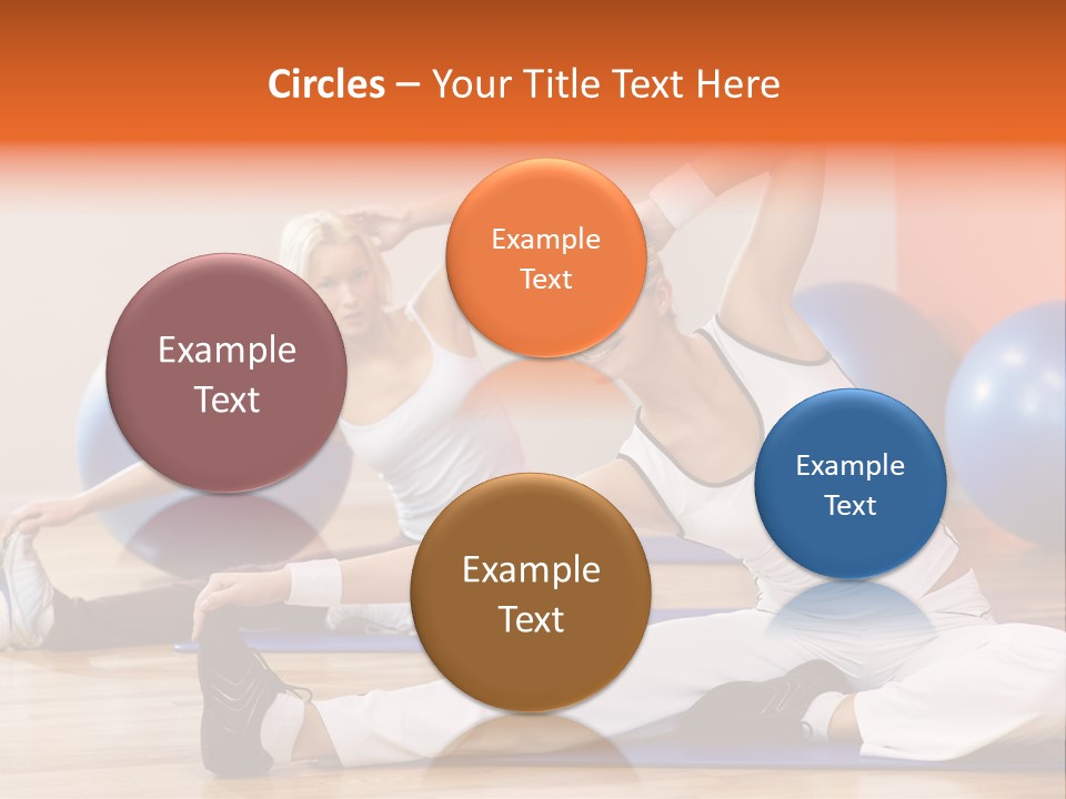 Stretching Discipline Close Up PowerPoint Template