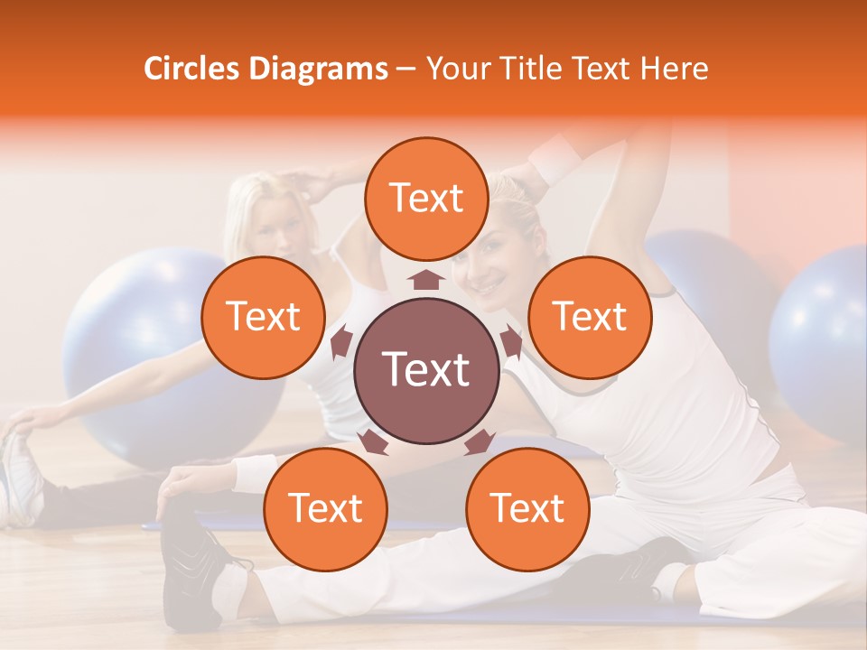 Stretching Discipline Close Up PowerPoint Template