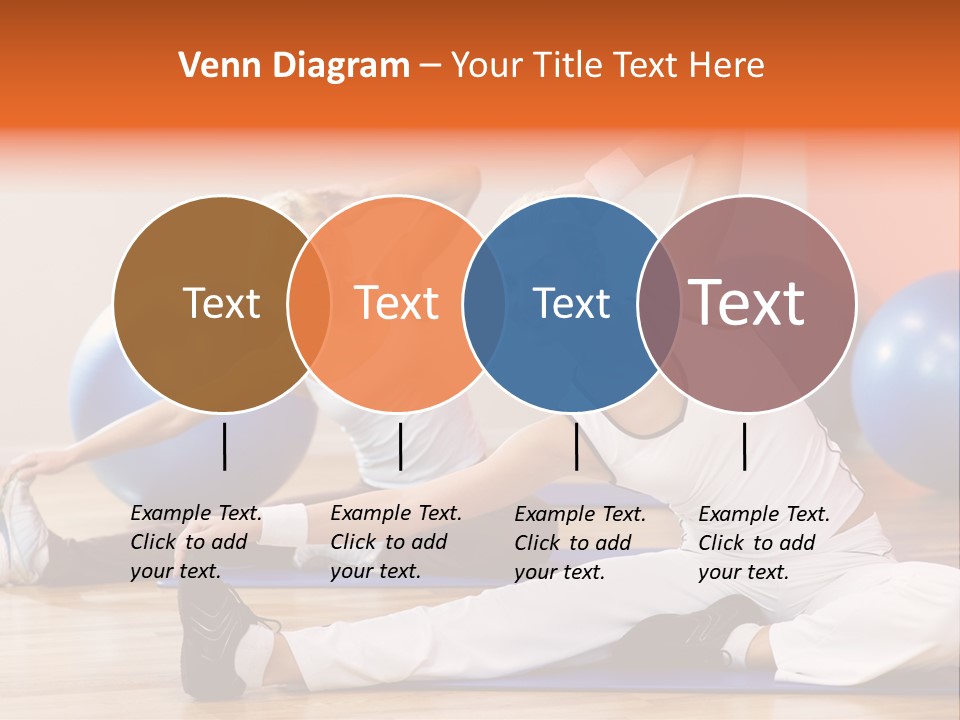 Stretching Discipline Close Up PowerPoint Template