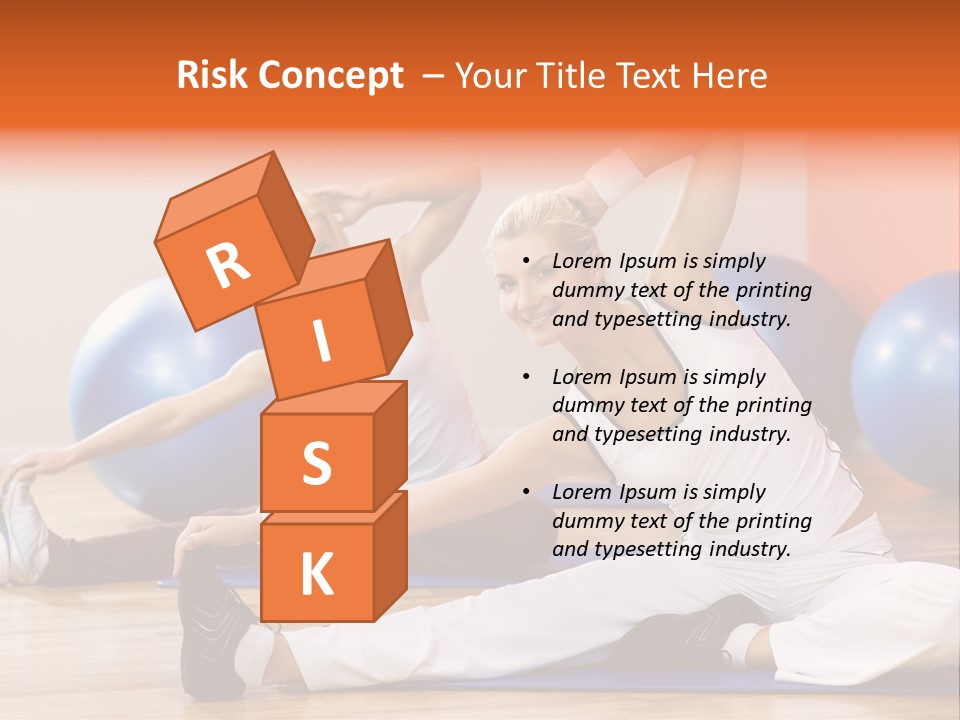 Stretching Discipline Close Up PowerPoint Template