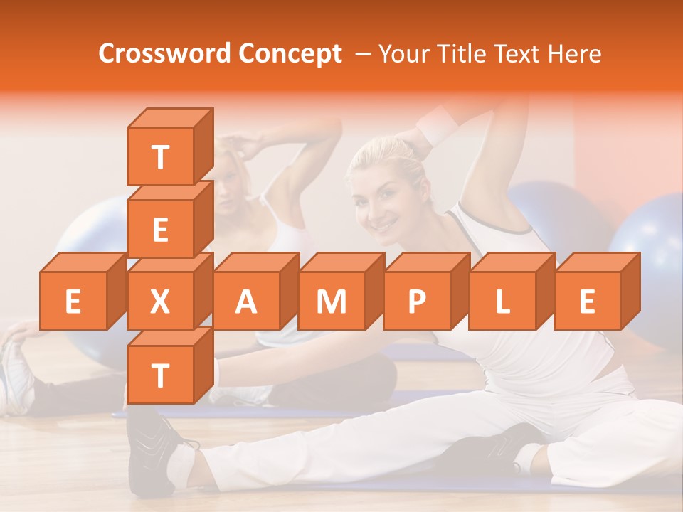 Stretching Discipline Close Up PowerPoint Template