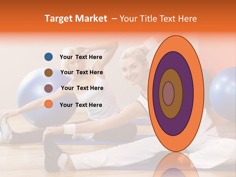 Stretching Discipline Close Up PowerPoint Template