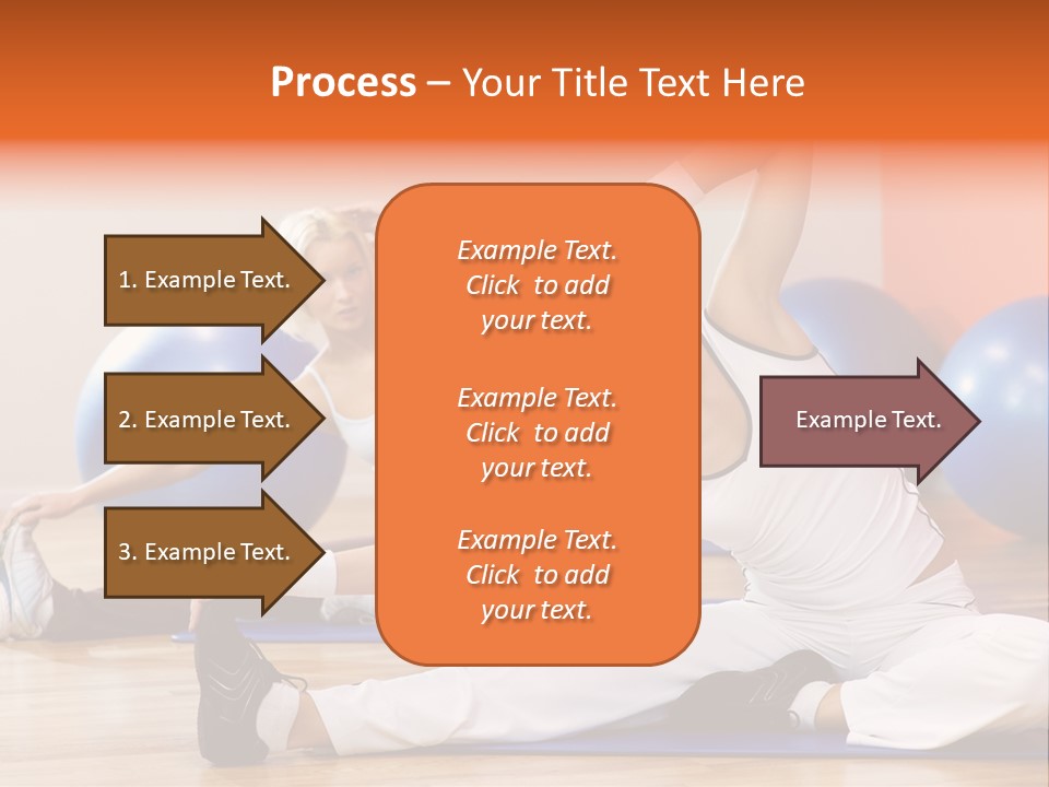 Stretching Discipline Close Up PowerPoint Template