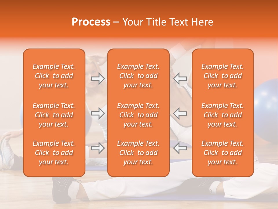 Stretching Discipline Close Up PowerPoint Template
