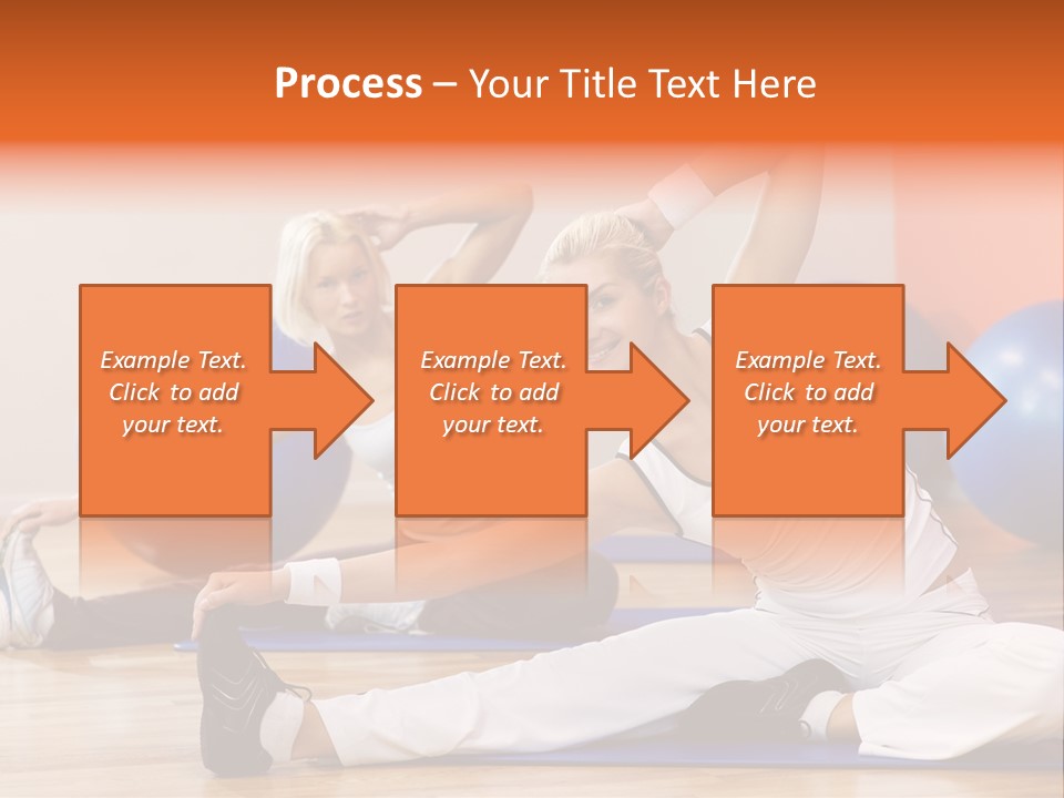 Stretching Discipline Close Up PowerPoint Template
