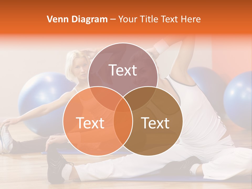 Stretching Discipline Close Up PowerPoint Template