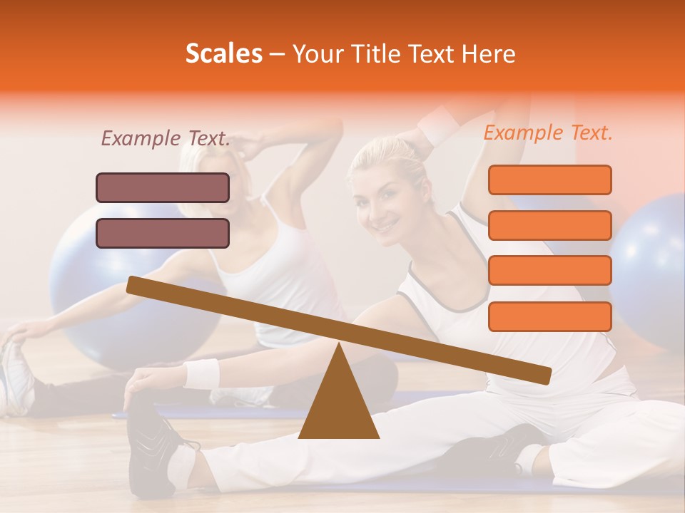 Stretching Discipline Close Up PowerPoint Template