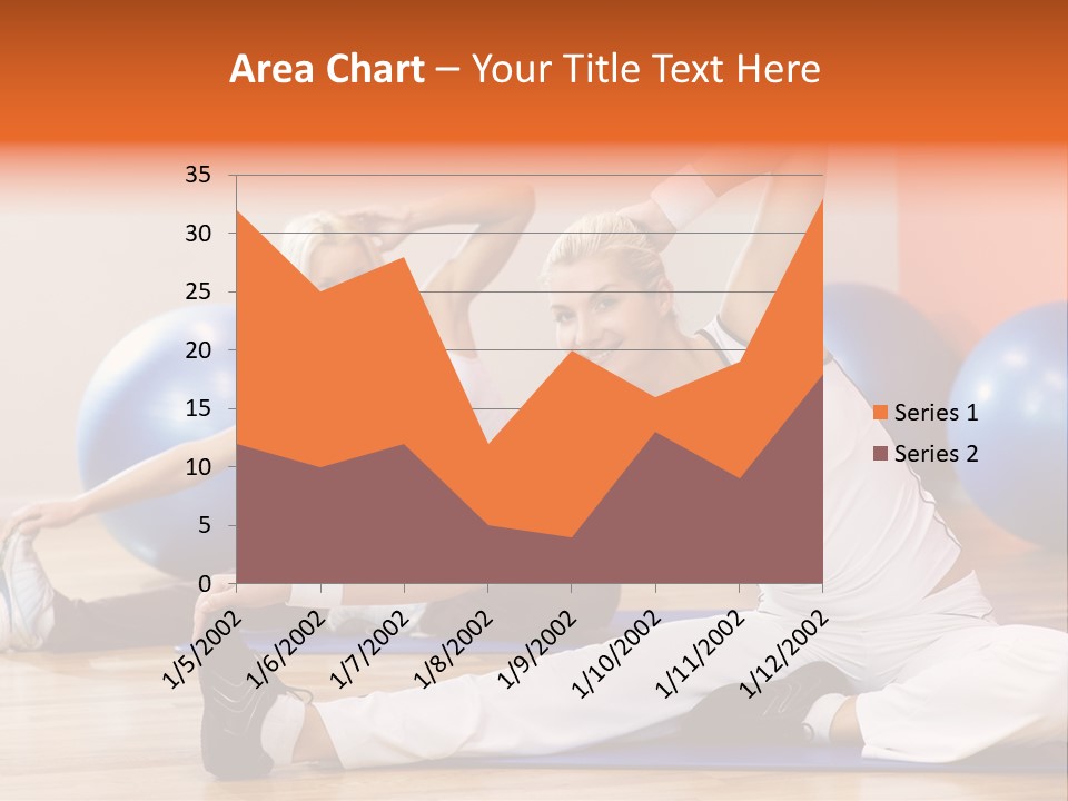 Stretching Discipline Close Up PowerPoint Template