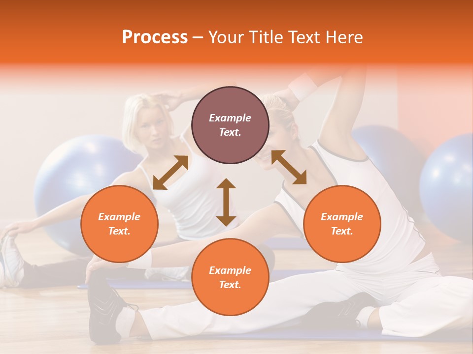 Stretching Discipline Close Up PowerPoint Template