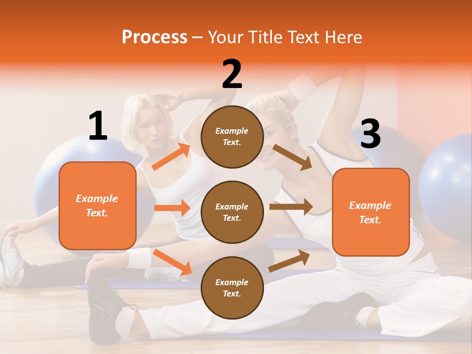 Stretching Discipline Close Up PowerPoint Template