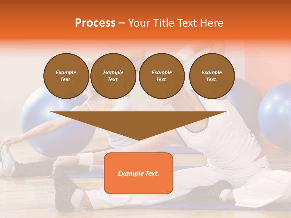 Stretching Discipline Close Up PowerPoint Template