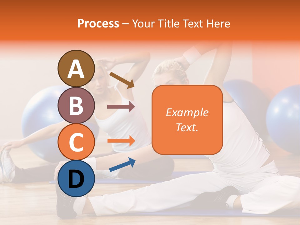 Stretching Discipline Close Up PowerPoint Template