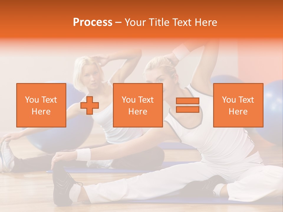Stretching Discipline Close Up PowerPoint Template