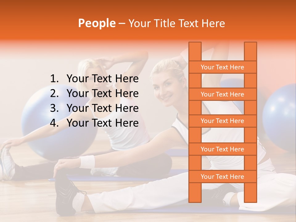 Stretching Discipline Close Up PowerPoint Template