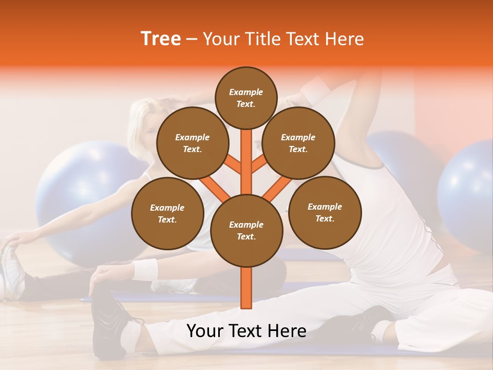 Stretching Discipline Close Up PowerPoint Template