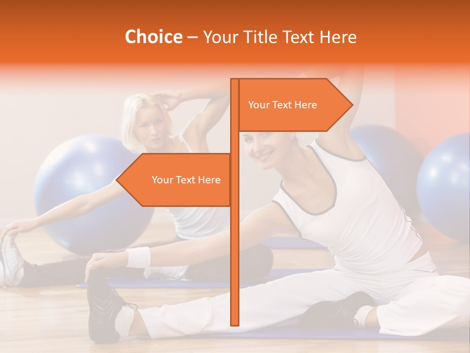 Stretching Discipline Close Up PowerPoint Template