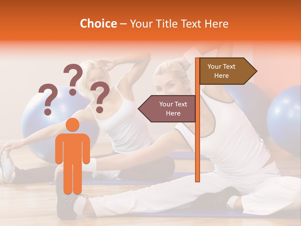 Stretching Discipline Close Up PowerPoint Template