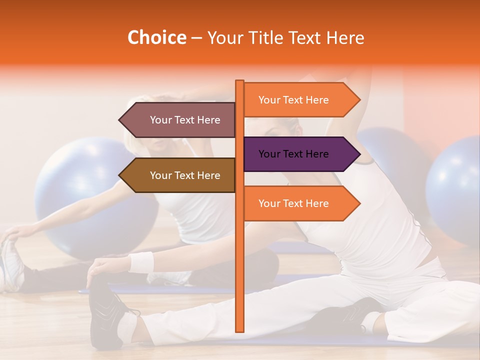 Stretching Discipline Close Up PowerPoint Template