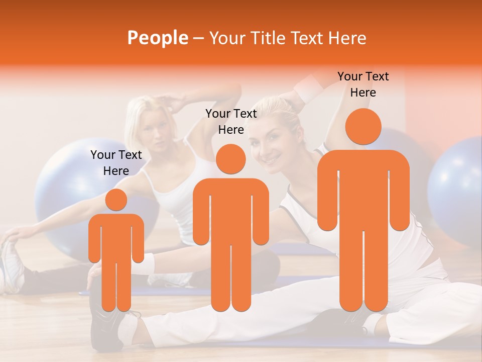 Stretching Discipline Close Up PowerPoint Template