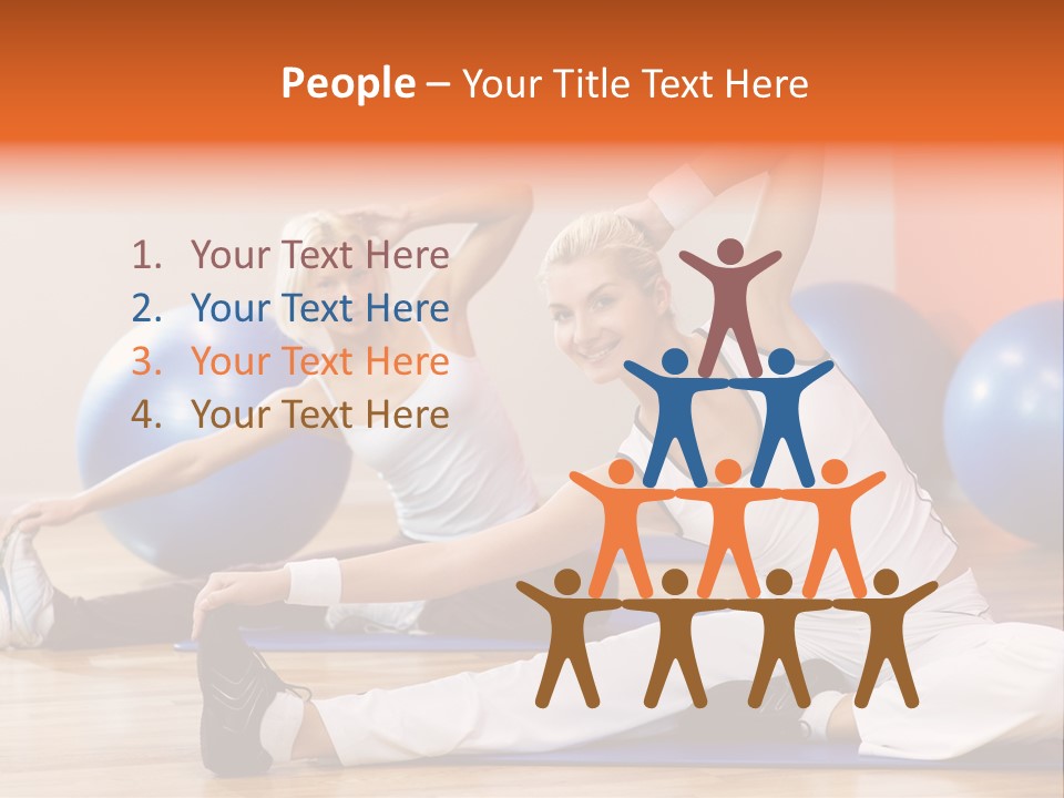 Stretching Discipline Close Up PowerPoint Template