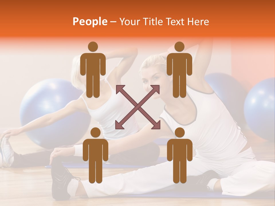 Stretching Discipline Close Up PowerPoint Template