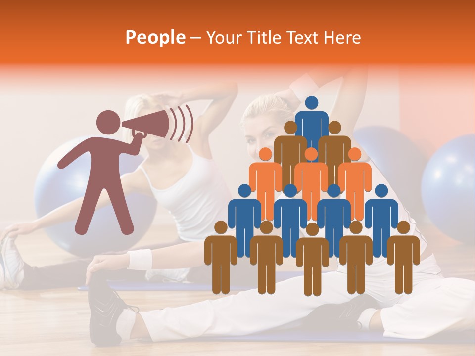 Stretching Discipline Close Up PowerPoint Template