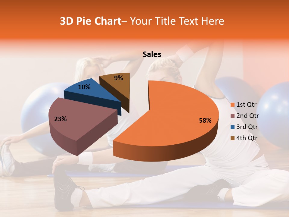 Stretching Discipline Close Up PowerPoint Template