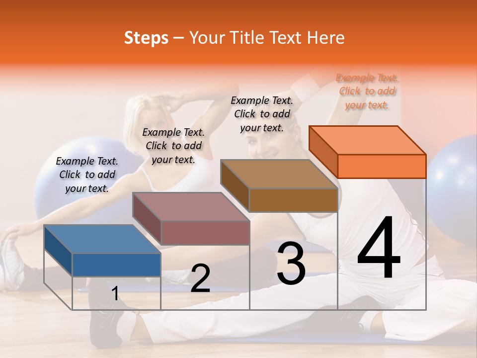 Stretching Discipline Close Up PowerPoint Template