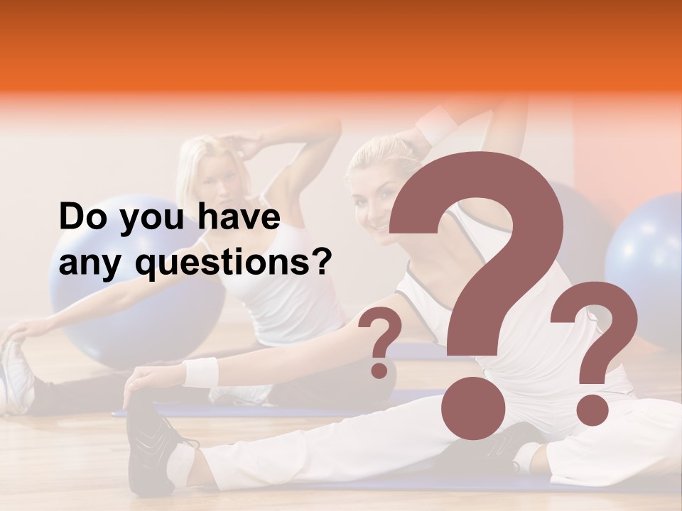 Stretching Discipline Close Up PowerPoint Template